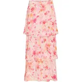 Vila Viastra Hw Flounce Ankel Skirt/Dc - Pink - 38