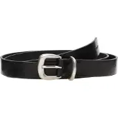 Calvin Klein 2Piece Logo Buckle 25Mm Glossy - Black - 100