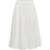 Vila Vilayki Midi Skirt/Bfs - White - 44