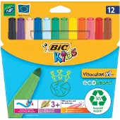 BIC 8922231, 12 väriä, Monivärinen, Pyöreä pää, Monivärinen, Pyöreä, 3 vuosi/vuosia