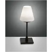 FABAS LUCE Pöytävalaisin Lucy, himmennettävä, Musta, Makuuhuone, Metalli, Moderni
