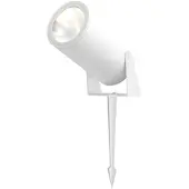 Maytoni LED-maapiikkikohdevalo Bern, valkoinen, alumiini, IP65 Bern, Valkoinen/opaali, Alumiini