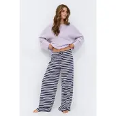 Gina Tricot Striped Soft Trousers - Multi/patterned - M