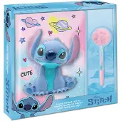 Stitch Pehmeä Muistikirja Ja Pompom-kynä -setti