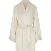 Hunkemoller Kimono Satin Lace Valerie - Cream - XL/XXL