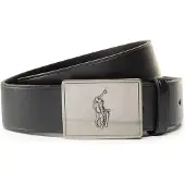 Ralph Lauren 36Mm Pp Plaque Belt - Black - 34