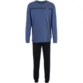 Tom Tailor Pitkä pyjama safiiri / tummansininen