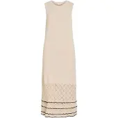 Vila Vizinnia S/L Detail Long Knit Dress - Black - M