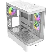 Thermaltake View 290 TG ARGB, Midi Tower, PC, Valkoinen, ATX, mikro ATX, Mini-ITX, SPCC, Karkaistu lasi, 18 cm (CA-11G-00M6WN-00)