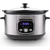 Lauben LBNSC3500SB, 3,5 L, Musta, Ruostumaton teräs, Painikkeet, Rotaatio, Lasi, Keraaminen, 200 W