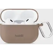 Holdit Silicone Case Solid Airpods Pro 1&2 - Brown - AIRPODS PRO 1&2