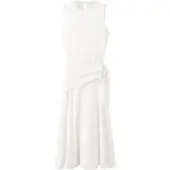 Mango Handkerchief A-Line Dress - Cream - S