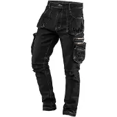 GRUPA TOPEX DENIM 5-taskuiset työhousut, mustat, koko L