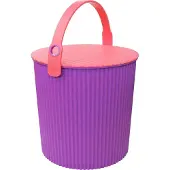 SmartaSaker Kannellinen ämpäri 20 l, Omnioutil, liila/pinkki
