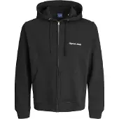 Jack & Jones Jornorrebro Emb Sweat Zip Hood Noos - Black - M