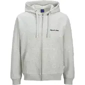 Jack & Jones Jornorrebro Emb Sweat Zip Hood Noos - Grey - L