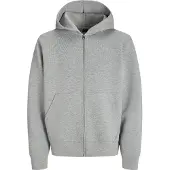 Jack & Jones Jcocover Scuba Sweat Zip Hood Sn - Grey - L