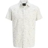 Jack & Jones Jprblasummer Print S/S Shirt Sn - Cream - L