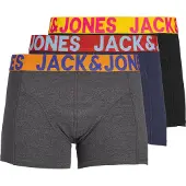 Jack & Jones Bokserishortsit 'JACCrazy' tummansininen / antrasiitti / oranssi / musta