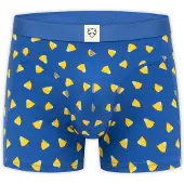 Adam Bokserishortsit 'Blue Pineapple Juice' sininen / vaaleanruskea / vaaleankeltainen