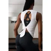 ICANIWILL Empowering Open Back Tank White