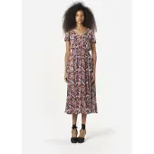 KOROSHI Mekko beige / lila / vaaleanpunainen / musta