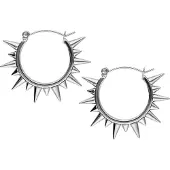 Wildcat Spiked Earrings - Silber