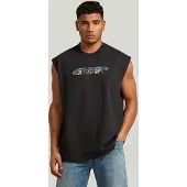 G-Star Loose Graphic Sleeveless T-Shirt - Black - Men