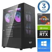 INTOP Tietokone Ryzen 5 5500 32GB 500SSD M.2 NVME RTX3050 6GB WIN11