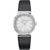 DKNY Analoginen kello 'Evening' musta / hopea