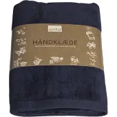 Omhu Økologisk Håndklæde - Frotté/Velour - Navy - 70X140CM