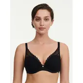 Chantelle Norah Chic Plunge T-Shirt Bra - Black - 80 B