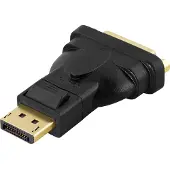 Deltaco – DisplayPort / DVI-D -kaapeli, yksilinkkinen sovitin, musta (110018)