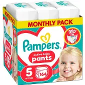 Pampers Active Baby Pants -vaipat, koko 5, 164 kpl