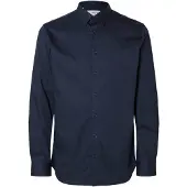 Selected Slmfilip-Performance Slim Ls Shirt Noos - Navy - XXL