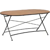 Brafab , Brewer pöytä 85x160 cm Musta / Teak