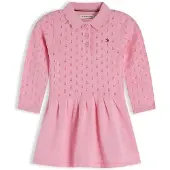 Tommy Hilfiger Mekko 'Pointelle Fit And Flare' vaaleanpunainen