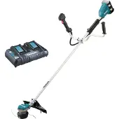 Makita Akkutrimmeri DUR368APT2 2x18V, 2x5,0 Ah + kaksoislaturi