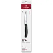 Victorinox Swiss Classic pöytäveitsi 11 cm, 6-pakkaus, musta