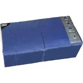 Papstar 3-kertaiset siniset 1/4 lautasliinat 33x33cm 250kpl, 3 sluoksnių mėlynos 1/4 servetėlės 33x33cm 250vnt.