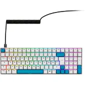 Sharkoon SGK50 S2, Tenkeyless (80–87 %), Langallinen & langaton, Langaton RF, Mekaaninen, QWERTZ, LED (4044951040865)