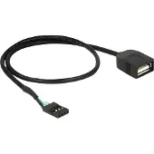 DeLOCK – USB Cable Pin header female > USB 2.0 type-A female 40 cm (83825)