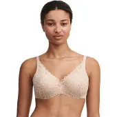 Chantelle Floral Touch Covering Memory T-Shirt Bra - Beige - 80 B