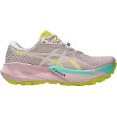 Asics Trabuco 14 Pink Yellow SS26 Women's Shoes, Size 40,5 - EUR