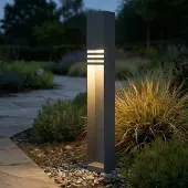 LUCANDE Led pylväsvalaisin Oxido , Musta, Ruostumaton teräs, Moderni
