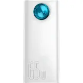 Baseus Amblight Powerbank 30000mAh, 4xUSB, USB-C, 65W - Valkoinen