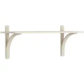 Swedese Levi Wall Shelf 90 Cm Small Aluminium / White Pigmented Ash - Seinähyllyt Saarni Valkoiseksi pigmentoitu Saarni - 20923|A381
