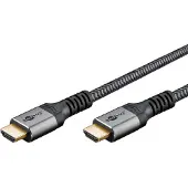Goobay Ultra High Speed HDMI Cable, 0.5m, Sharkskin Grey - Cable length 0.5m