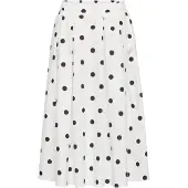 ONLY Onlmaila Long Pleat Skirt Wvn - White - S