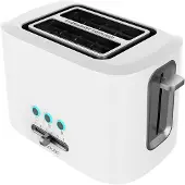 Cecotec Toast&Taste 9000 Double White -leivänpaahdin, 980 W, 2 viipaletta